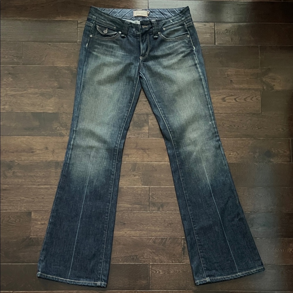 PAIGE Dark Blue Flare Jeans